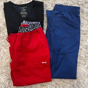 Mix and match scrub top and pants